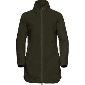 Jack Wolfskin Дамско поларено яке Jack Wolfskin Women's High Curl Coat Fleece jacket - Obsidian Moss (105-6295-0213)