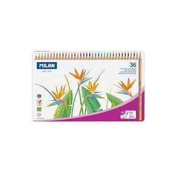 MILAN Цветни моливи milan метална кутия 36 цвята