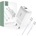 Tech-Protect Комплект зарядно и кабел с USB-C за IOS и Android от Tech-Protect C20W - Бял (9490713930373)