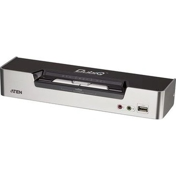 Aten CS-1642A-AT-G 2-port DVI Dual View USB 2.0 KVMP Switch, 2.1 Surround Sound