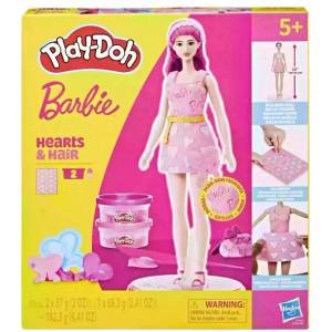 Hasbro Play-Doh: Барби сърца и корона от коса (G1357)