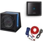 Alpine Комплект Alpine SBG-1224BR Subwoofer Bass Reflex 30 см (12", 2 ома) + S2-A60M моноусилвател + комплект кабели 10мм2 (S2A60MSBG1224BR) Автоколони