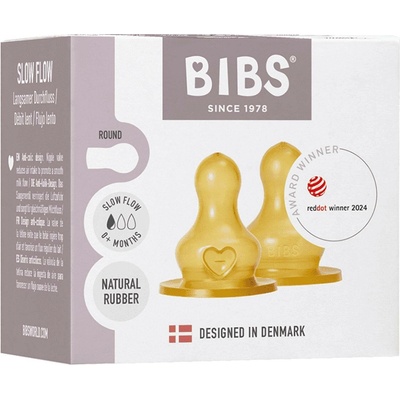 BIBS Savička antikolik kaučuk 0m+ POMALÁ 2 ks – Zbozi.Blesk.cz
