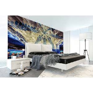 DIMEX ART Самозалепваща се флизелинова фототапета цветна архитектура 375 x 250 см