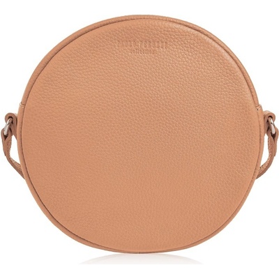 Paolo Peruzzi dámská kulatá kožená crossbody Peruzzi na rameno koňak