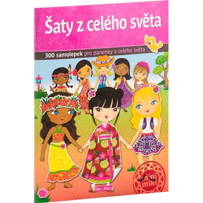 Šaty z celého světa kniha samolepek