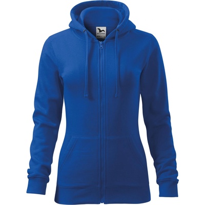 MALFINI Malfini trendy zipper 411 / Дамско яке кенгуру с цип по цялата дължина и качулка - кралско синьо xs (4110512)