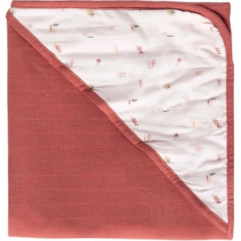 Luma Mušelínový uterák s kapucňou bambus Sunset Shapes