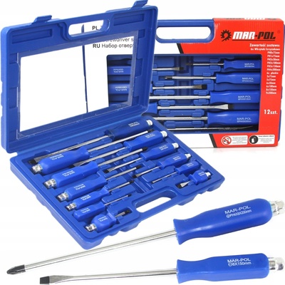 SKRUTKOVAČE MAGNETICKÉ SKRUTKOVAČE OCEĽOVÉ PRE SKRUTKOVAČ 12 ks