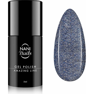 NANI Gél lak Amazing line Glitter Dark Blue 5 ml
