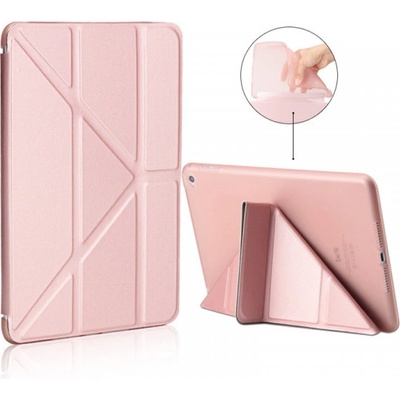 SES 2v1 Smart flip cover + zadní silikonový ochranný obal pro Apple iPad Air 4 10.9 2020 růžový 7984