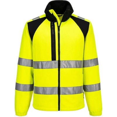 PortWest bunda CD807 WX2 Eco Hi-Vis fleece reflexní žluto-černá