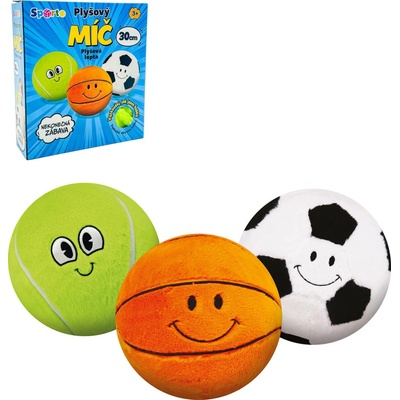 SPORTO Plyšový míč více druhů