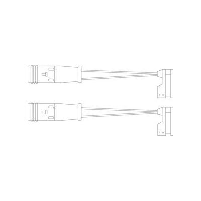 DELPHI Výstražný kontakt opotrebenia brzdového obloženia LZ0190