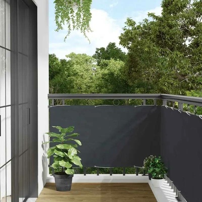 vidaXL Balkonová zástěna antracitová 400 x 120 cm PVC