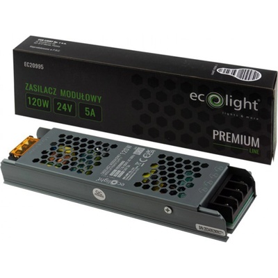 ECOLIGHT Zdroj LED slim IP20 - 24V - 5A - 120W - Premium Line EC20995
