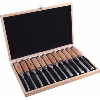 EXTOL PREMIUM dláta řezbářská, sada 12ks, délka 200mm