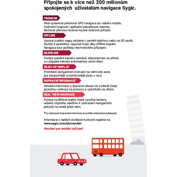 Sygic Voucher - Europe - Premium+ Real View + Traffic pro Android i iOS