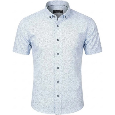 Ego man pánská košile krátký rukáv regular fit EKR-238-2 světle modrá