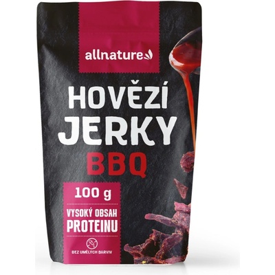 Allnature BEEF BBQ jerky sušené hovädzie mäso s príchuťou BBQ 100 g
