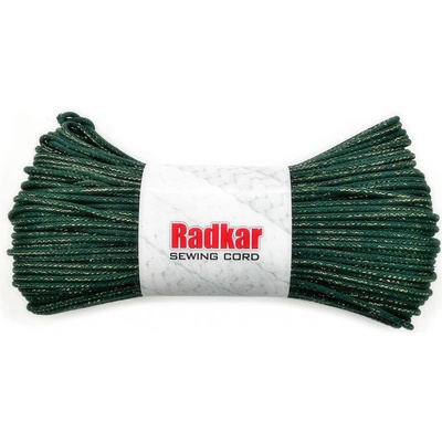 RADKAR šňůry na šití 5mm Golden Forest green - 100m návin