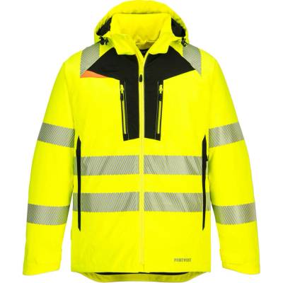 Portwest DX430 DX4 Hi Vis reflexná zimná bunda žltá čierna