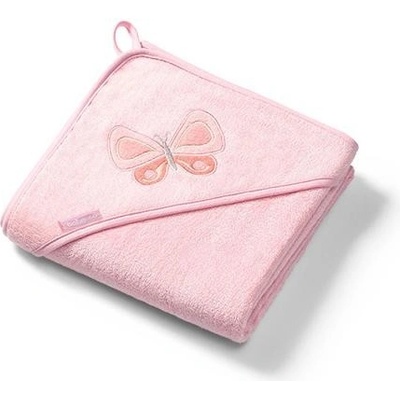 Babyono Osuška s kapucňou Bamboo ružová 100x100 cm 346-04-BO