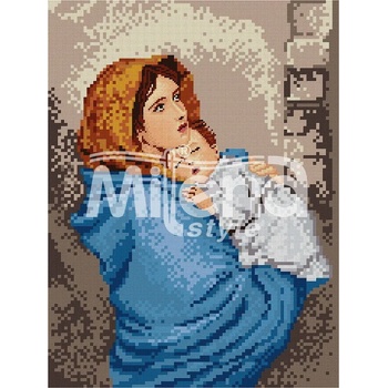 Milena Style Мадона Феручи - гоблен със схема конци Ariadna 1: 4 с детайл 1: 1