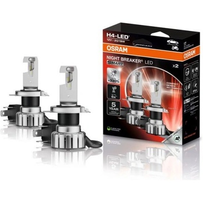 OSRAM H4 SMART NIGHT BREAKER LED +330% 64193DWNBSM-2HB 6000K 2ks (3724)