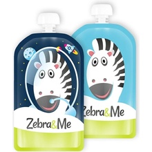 Zebra&Me plniteľné kapsičky pre deti na opakované použitie kozmonaut + zebra 2ks 150 ml
