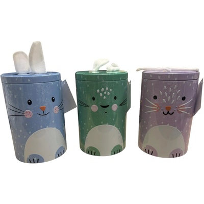 СТЕЛА НОРД МЕТАЛНА КУТИЯ ЗАЙЧЕ С УШИ МЛЕЧЕН И ДАРК ШОКОЛАД