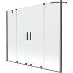 Mexen Velar Двойна плъзгаща се преграда за вана с 2 крила 180 x 150 см, (896-180-000-02-66)