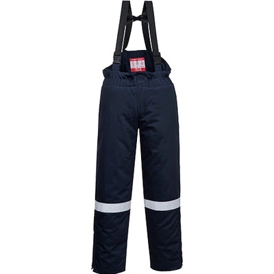 PortWest kalhoty FR Anti-Static Winter Salopettes modrá