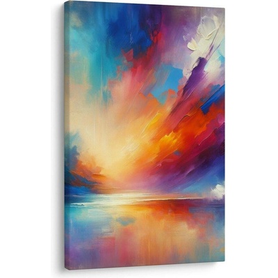 Obraz západ slunce v duhových odstínech - 100x150