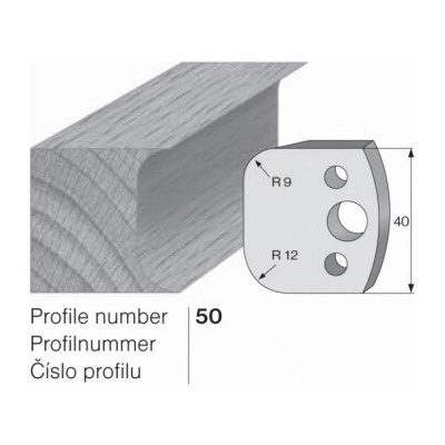 IGM profil 050 - pár omezovačů 40x4mm SP