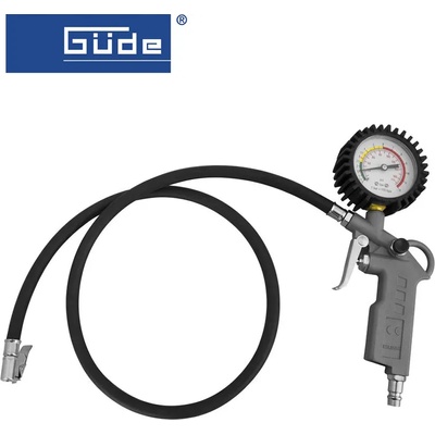 GÜDE Пистолет за помпене на автомобилни гуми с манометър / gude 2831 / (gude 2831)