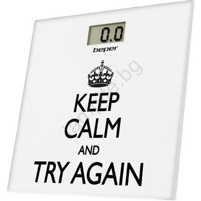 Beper - Електронна везна за тяло с LCD дисплей, 1xCR2032 (BZ0090)
