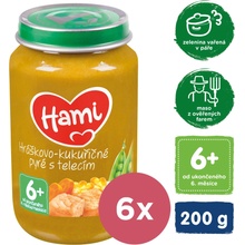 Hami Hráškovo kukuričné pyré s teľacím 6 x 200 g