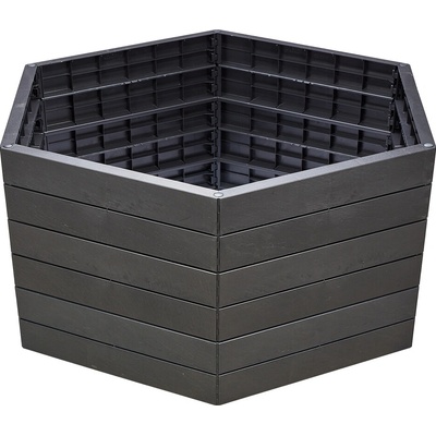 Garantia Ergo Vysoký záhon Stone XL plast 125 × 145 × 75 cm antracit 645231