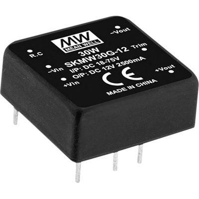 MEAN WELL SKMW30F-12 DC / DC menič napätia 2.5 A 30 W Počet výstupov: 1 x