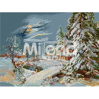 Milena Style Лунна зима - гоблен със схема конци Ariadna 1: 1