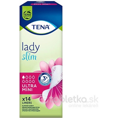 TENA Lady Slim Ultra Mini slipové vložky 1 kvapka 14 ks