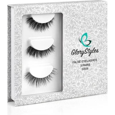 GloryStyles Umělé řasy GS06 3 páry