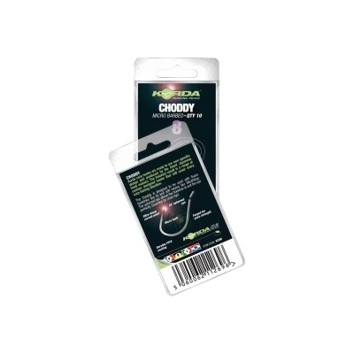 KORDA Choddy micro barbed vel.4 10 ks