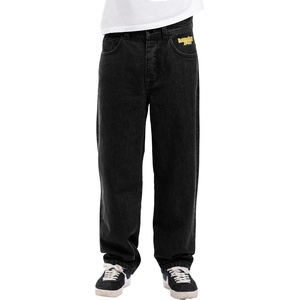 HOME BOY унисекс панталон HOME BOY - x-tra BAGGY - Denim WASHED BLACK - 01PA0384