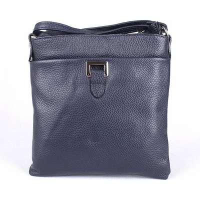 Vera Pelle malá kožená tmavěcrossbody kabelka no. 17 modrá