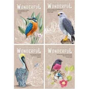 Bourgeois Тетрадка Bourgeois A5 64л Wonde гъвкави каре (1120621-207667-19417-19420)