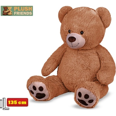 Mikro trading Plush Friends Medvěd hnědá 135 cm
