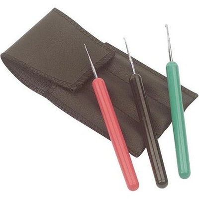 Sibel háček na vytahování vlasů velikosti 1,25 1,10 0,75 mm 3 ks