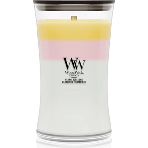 WoodWick Trilogy Floral Blossoms ароматна свещ с дървен фитил 610 гр